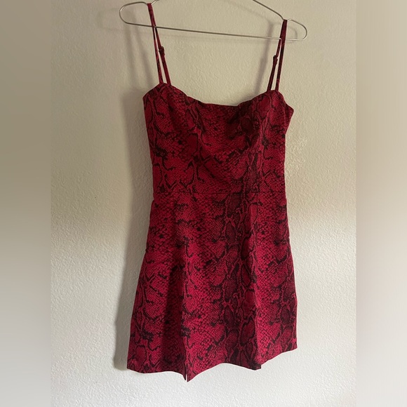 Reformation Morrison Python Print Dress Sz 4 - Picture 2 of 4